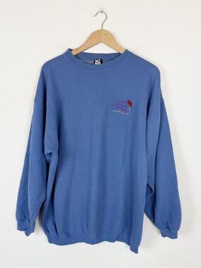 Rare Vintage 90s No Fear "Rose & Barbed Wire" Embroidered Crewneck